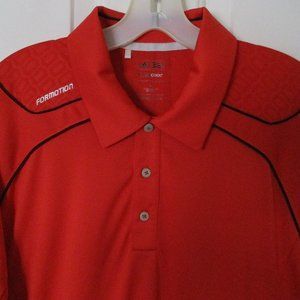adidas ClimaCool Formotion Mens S/S Red Golf Polo Shirt NWOT - Size Large